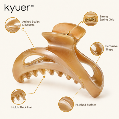 kyuer™ Sienna Sculptural Hair Claw - detail