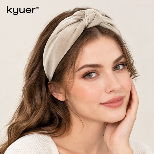 kyuer™ Elara Twisted Fabric Headband - scene