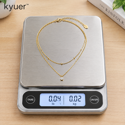 kyuer™ Lyra Layered Pendant Necklace - weight
