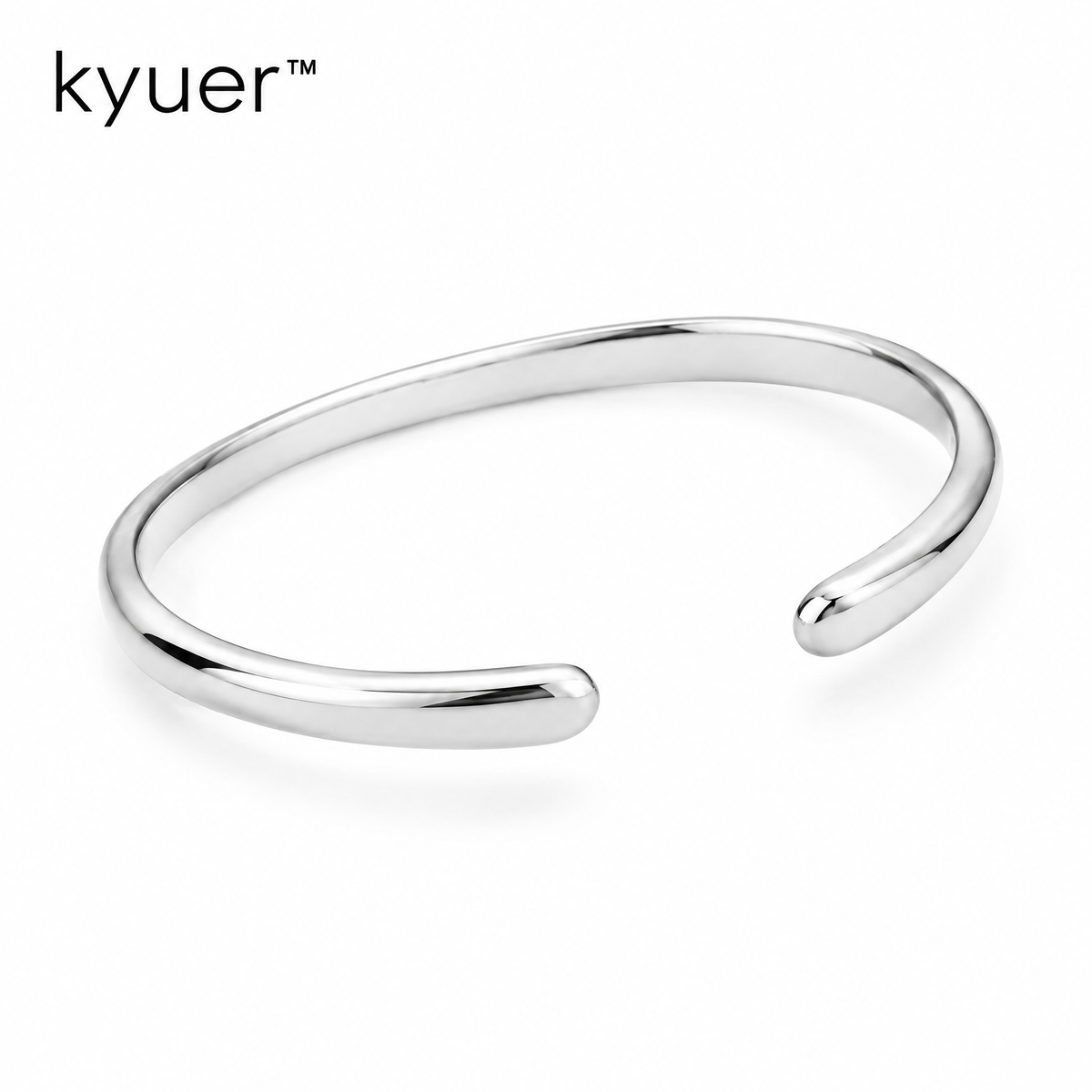 kyuer™ Cora Open Cuff Bracelet - white background