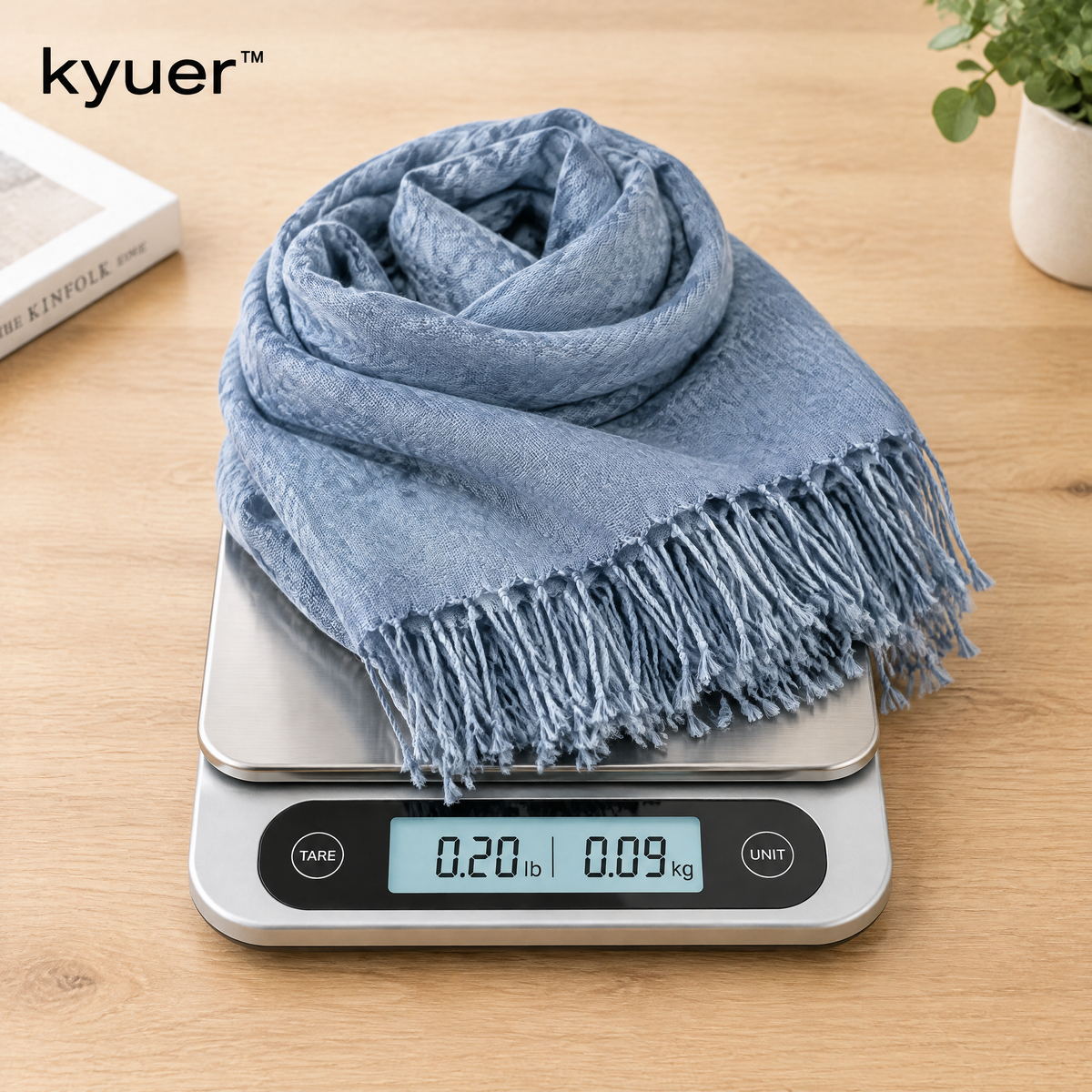 kyuer™ Ellis Lightweight Woven Scarf - weight