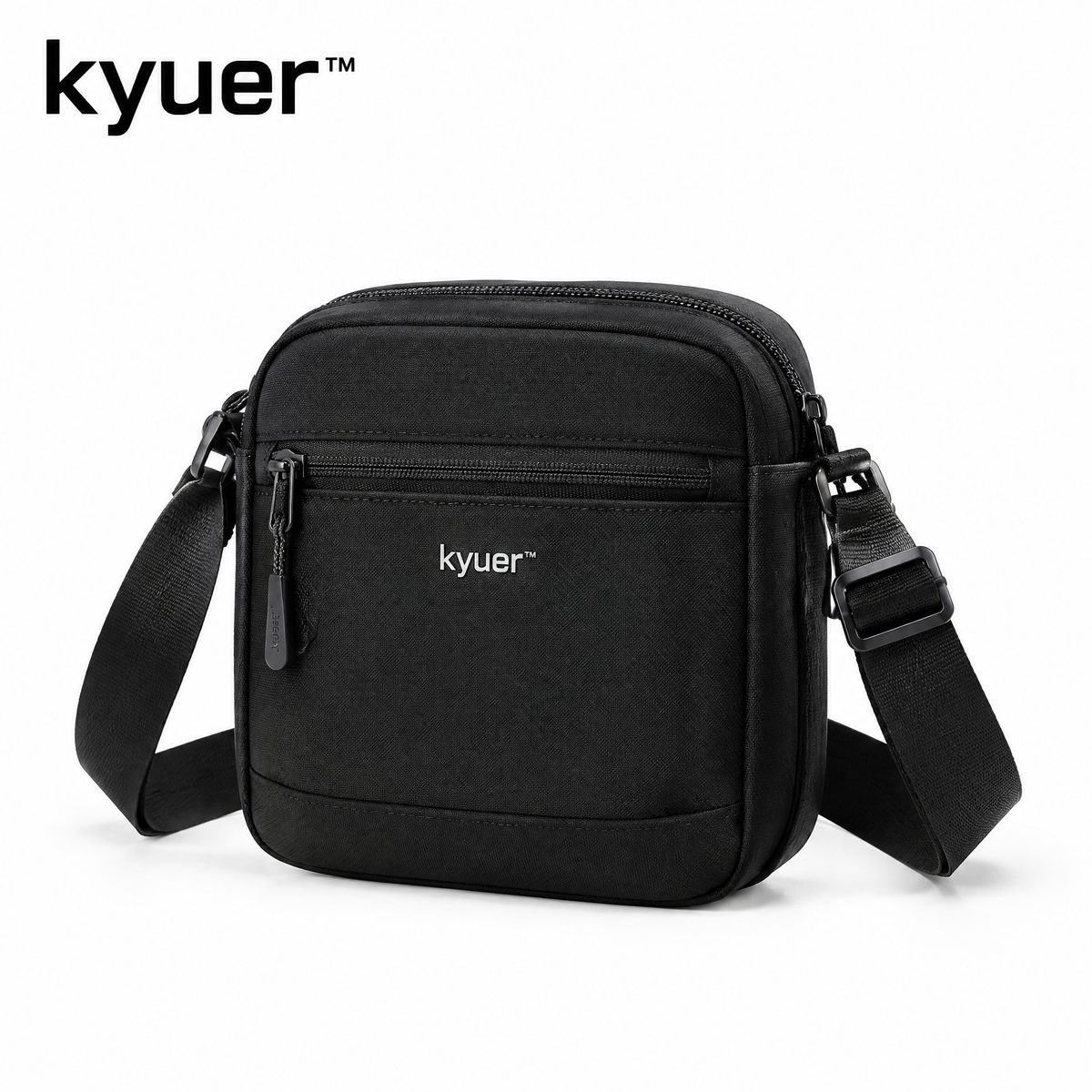 kyuer™ Milo Compact Crossbody Bag - white background
