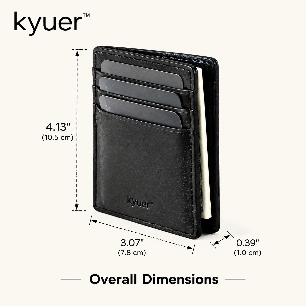 kyuer™ Quinn Slim Card Holder - size