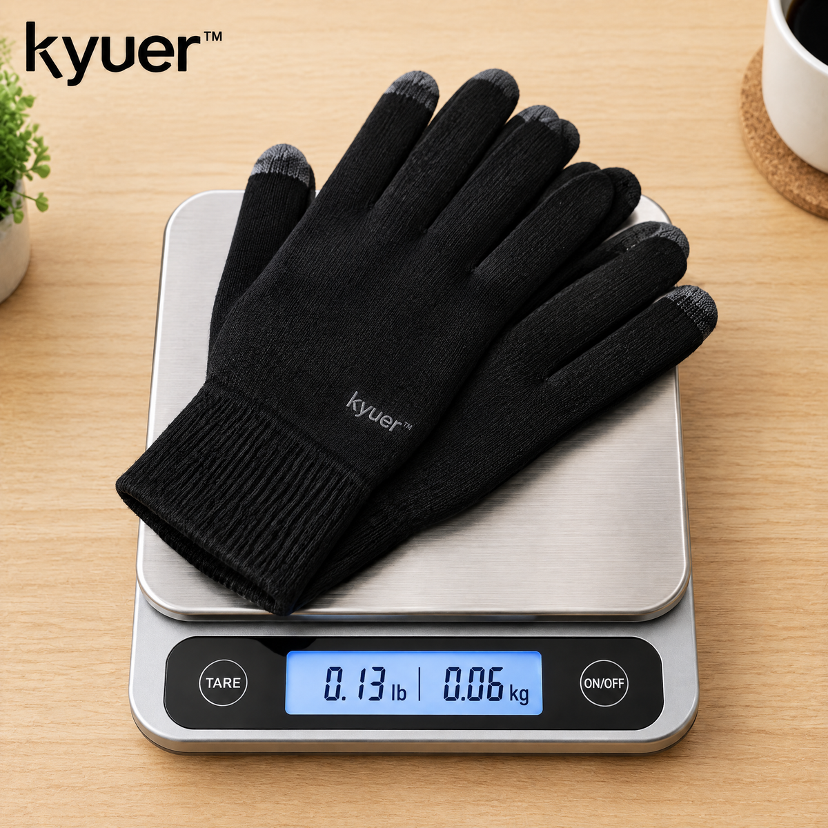 kyuer™ Blair Touchscreen Knit Gloves - weight